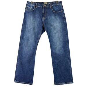Tecovas Mens Dark Wash Straight Leg‎ Denim Jeans Size 36x30 Workwear Cowboy